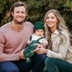 Gerrit Cole with his wife and son