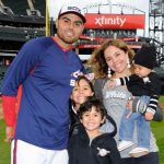 Joakim Soria with his wife Karla Soria and kids