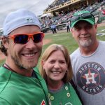 Josh Reddick with his father Cheryl and mother Cheryl