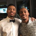 Kent Bazemore with his brother Wykevin Bazemore