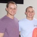 Kyle Seager cu fratele său Justin Seager