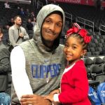 Lou Williams with his daughter Zoey Williams