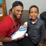 Robinson Cano with his kids