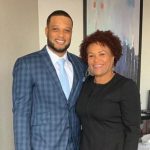 Robinson Cano with his mother Claribel Mercedes