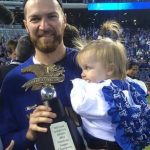 Wade Davis with daughter Sully Davis