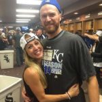 Wade Davis with his wife Katelyn Davis