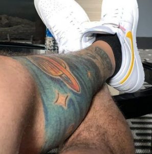 Yadier Molina's leg tattoo