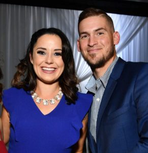 Yasmani grandal with his wife Heather Grandal
