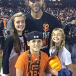 madison Bumgarner with his kids