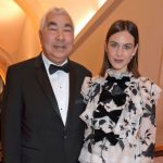 Alexa Chung with her father Philip Chung