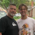 Cameron Dallas with his father Dan Dallas