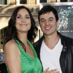 Carrie-Anne Moss with husband Steven Roy