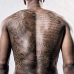 Demar DeRozan's back tattoos