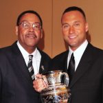 Derek Jeter with his father Sanderson Charles Jeter