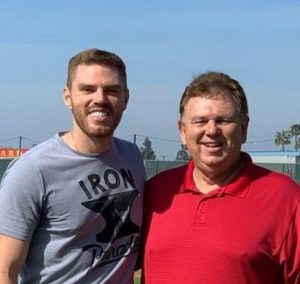 Freddie Freeman with his father Fred Freeman | Celebrities InfoSeeMedia