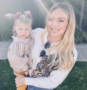Hilary Duff with daughter Banks Violet Bair