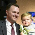 Jay Bruce with his son Carter John Bruce