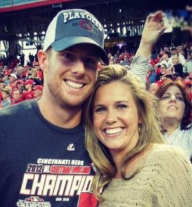 Jay Bruce with his wife Hannah Eastham