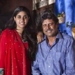 Kapil Dev with his daughter Amiya Dev
