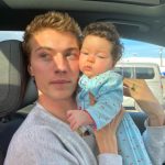 Lucky Blue Smith with his daughter Rumble Honey Smith
