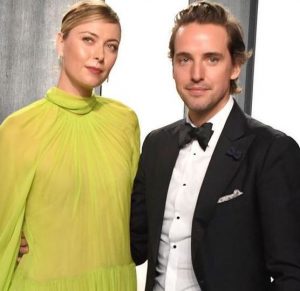 Maria Sharapova with boyfriend and fiance Alexander Gilkes