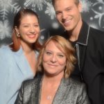 Matthew Noszka with his mother and sister