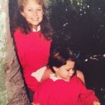 Miles McMillan with his sister Linsey in childhood