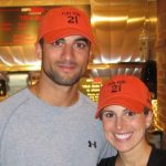 Nick markakis with his wife Christina Markakis