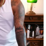Pablo Sandoval left arm tattoos