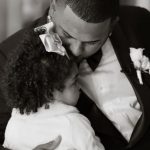 Pablo Sandoval with his daughter