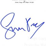 Simon Pegg signature
