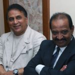Sunil Gavaskar with his brother-in-law Gundappa Viswanath
