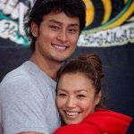 Yu Darvish with his wife Seiko Yamamoto