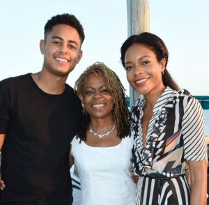 naomie Harris with her brother