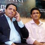Anil Kumble with his brother Dinesh Kumble