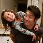 Brian Tee with his daughter Madelyn Skyler