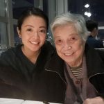 Chelsea Zhang with her maternal grandmother