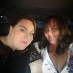 Chrissy Metz with her sister Monica Marie