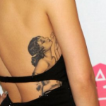 Rita Ora's back tattoo