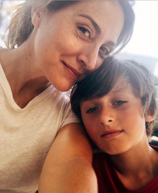 Sasha Alexander with her son Leonardo Fortunato Ponti