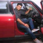 Suresh Raina with his Mini car
