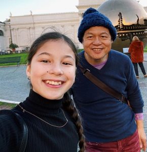 Alysa Liu with her father Arthur Liu