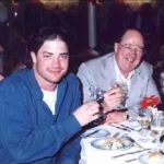 Brendan Fraser with his father Peter Fraser
