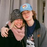 Charlie Plummer with his mother Maia Guest