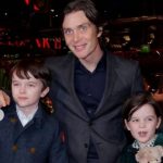 Cillian Murphy with his two sons