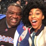 Jessica Williams with her father