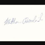 Matthew Broderick signature