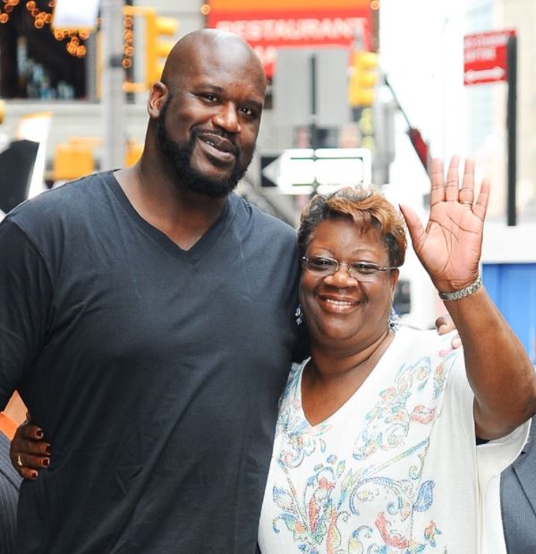 Shaquille O'Neal with his mother Lucille O'Neal
