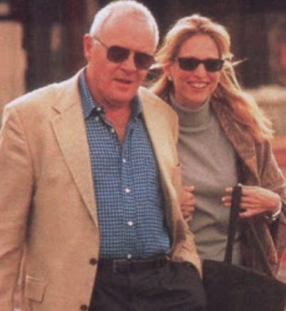 Anthony Hopkins with his ex-girlfriend Francine Kay