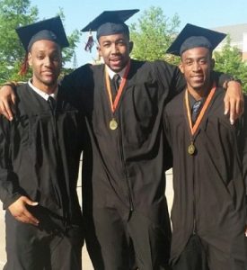 Marcus Smart with his brothers